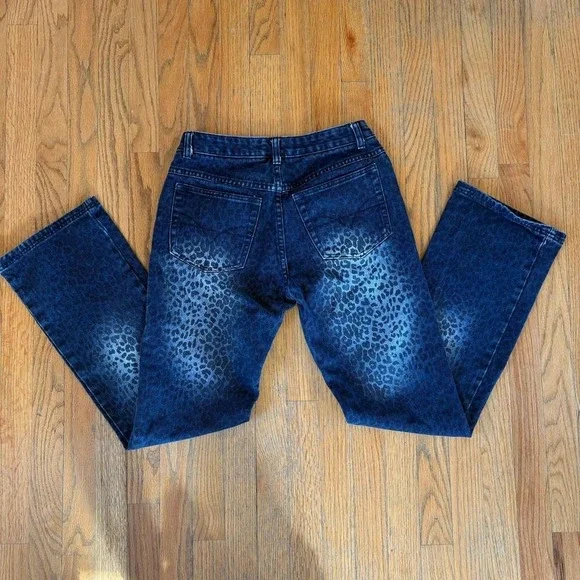 2000s Animal Print Boot Cute Jeans - Picture 3 of 6